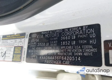 2015 Kia Rio Sx from USA, damaged, VIN KNADN4A36F6420514